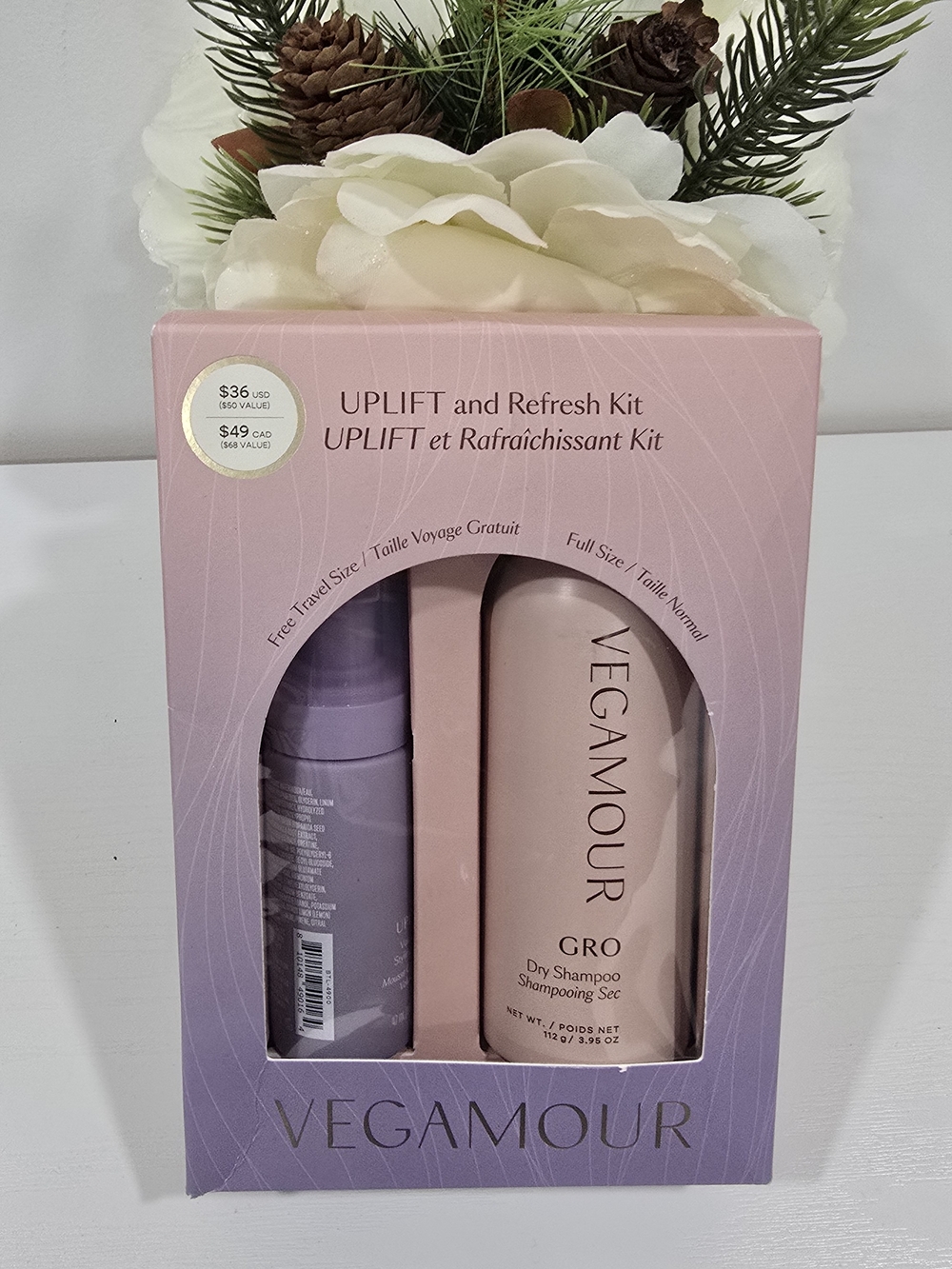 Vegamour UPLIFT and Refresh Kit NIB